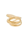Charlotte Chesnais Gold Vermeil Echo Ring In Gold