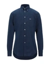 Paul & Shark Button-down Cotton Shirt In Dark Blue