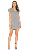 MONROW GRANITE RUFFLE DRESS,HARL-WD362