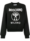 MOSCHINO MILANO LOGO-PRINT SWEATSHIRT