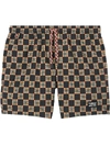 BURBERRY CHEQUER-PRINT SWIM SHORTS