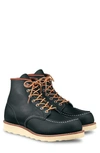 Red Wing 6-inch Classic Moc Boot Navy Portage Leather In Navy Portage Leather