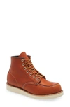 Red Wing 6 Inch Moc Toe Boot In Brown