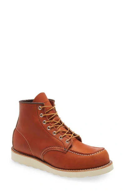 Red Wing 6 Inch Moc Toe Boot In Brown