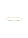 Suzanne Kalan 18kt Yellow Gold Emerald Choker In Metallic