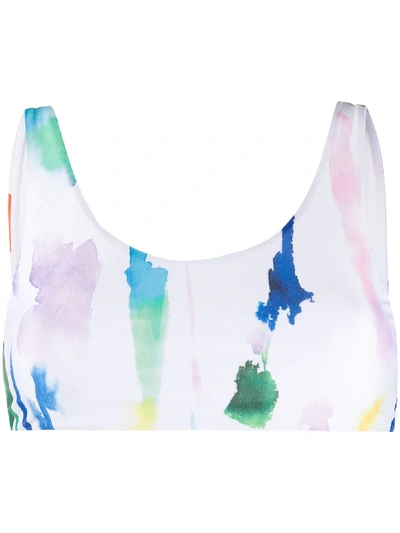 ETRE CECILE WATERCOLOUR PRINT BIKINI TOP
