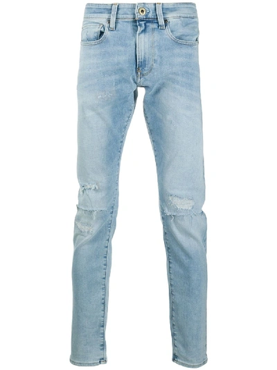 G-star Raw Revend Mid-rise Skinny Jeans In Blue