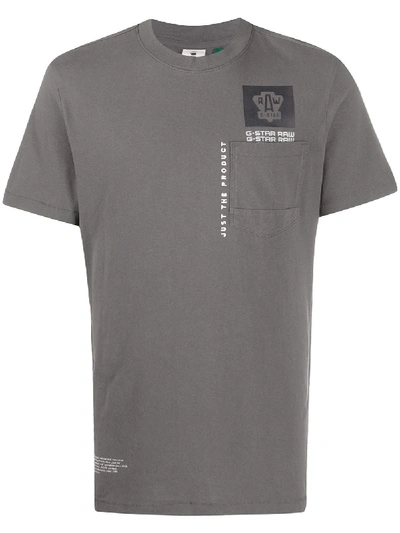 G-star Raw Multi Logo Pocket Gr T-shirt In Grey