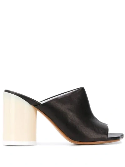 Mm6 Maison Margiela Block-heel 95mm Sandals In Black