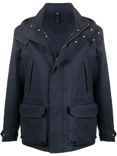 Mackintosh X Twc Hooded Jacket In Blue