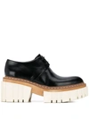 STELLA MCCARTNEY EMILIE LACE-UP PLATFORM SHOES