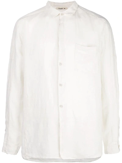 Transit Long-sleeved Linen Shirt In Neutrals