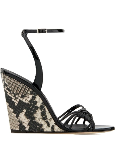 Giuseppe Zanotti Ylenia 105mm Wedge Sandals In Black