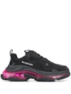 Balenciaga Triple Clear-sole Trainer Sneakers In White Yellow