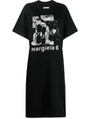 MM6 MAISON MARGIELA GRAPHIC PRINT T-SHIRT DRESS