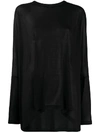 MM6 MAISON MARGIELA SEMI-SHEER LONG SLEEVE T-SHIRT