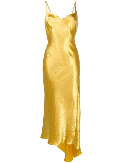 Parlor Bustier Slip Dress In Gold