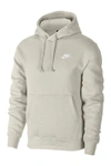 Nike Club Drawstring Hoodie In 72 Ltbone/white