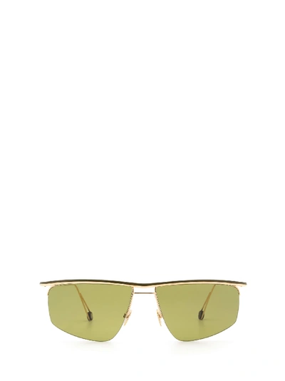 Ahlem Place Des Pyrenees Champagne/green Sunglasses