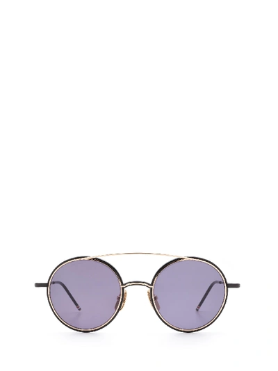 Thom Browne Tb108 A-t-blk-gld Sunglasses