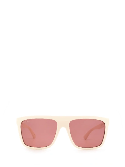 Gucci Gg0748s Square-frame Sunglasses In Neutrals