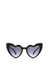 Saint Laurent Women's Lou Lou Mirrored Heart Sunglasses, 55mm In 8