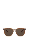 Ray Ban Ray-ban Rb4306 Striped Red Havana Sunglasses In 820/73
