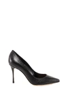 SERGIO ROSSI POINTED-TOE LEATHER PUMPS,A43843MAGS03 1000