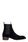 GIUSEPPE ZANOTTI ABBEY ANKLE BOOTS IN BLACK SUEDE,11435065