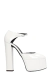 GIUSEPPE ZANOTTI BEBE SANDALS IN WHITE PATENT LEATHER,11435032