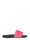 Givenchy Logo Rubber Sandal Slide In Rosa