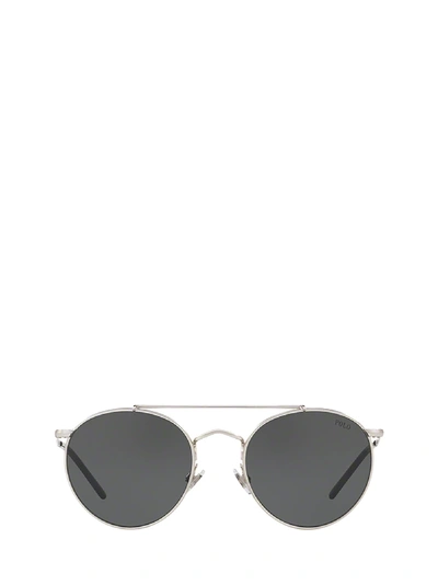 Polo Ralph Lauren Ph3114 Semishiny Brushed Silver Sunglasses