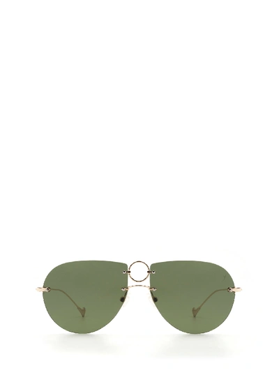 Eyepetizer Hal Aviator Sunglasses In Green