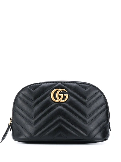 Gucci Gg Marmont Make-up Bag In Black