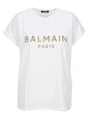 BALMAIN CRYSTAL EMBELLISHED LOGO T-SHIRT,11426078