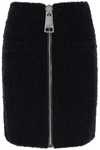 MOSCHINO BOUCLE MINI SKIRT WITH MAXI ZIP,A0182 5505 555