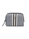 Tory Burch Gemini Link Print Cosmetic Bag In Black Gemini Link