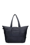 GANNI PACKABLE TOTE TOTE IN BLACK POLYESTER,11434811