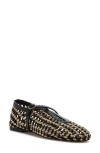 275 Central Izabel Woven Raffia Ballet Flat In Multi