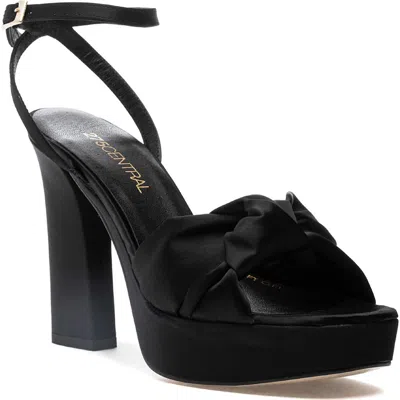 275 Central Miles Ankle Strap Platform Sandal In Black