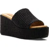 275 Central Sienna Platform Slide Sandal In Black