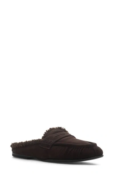 275 Central Vivien Loafer Mule In Brown