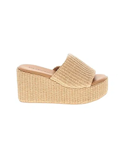 Pre-owned 275 Central Wedges In Tan