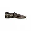 275 Central Izabel Woven Raffia Ballet Flat In Brown