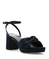 275 Central Malik Ankle Strap Platform Sandal In Blue