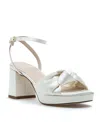 275 Central Malik Ankle Strap Platform Sandal In White
