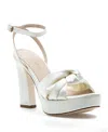 275 Central Miles Ankle Strap Platform Sandal In White