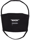 OFF-WHITE MASK PRINTED FACE MASK