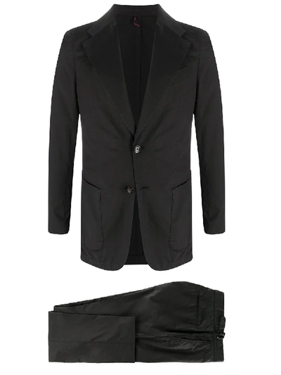 Dell'oglio Fitted Two-piece Suit In Black