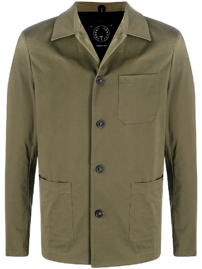 Tonello Single-breasted Shirt Jacket In Green